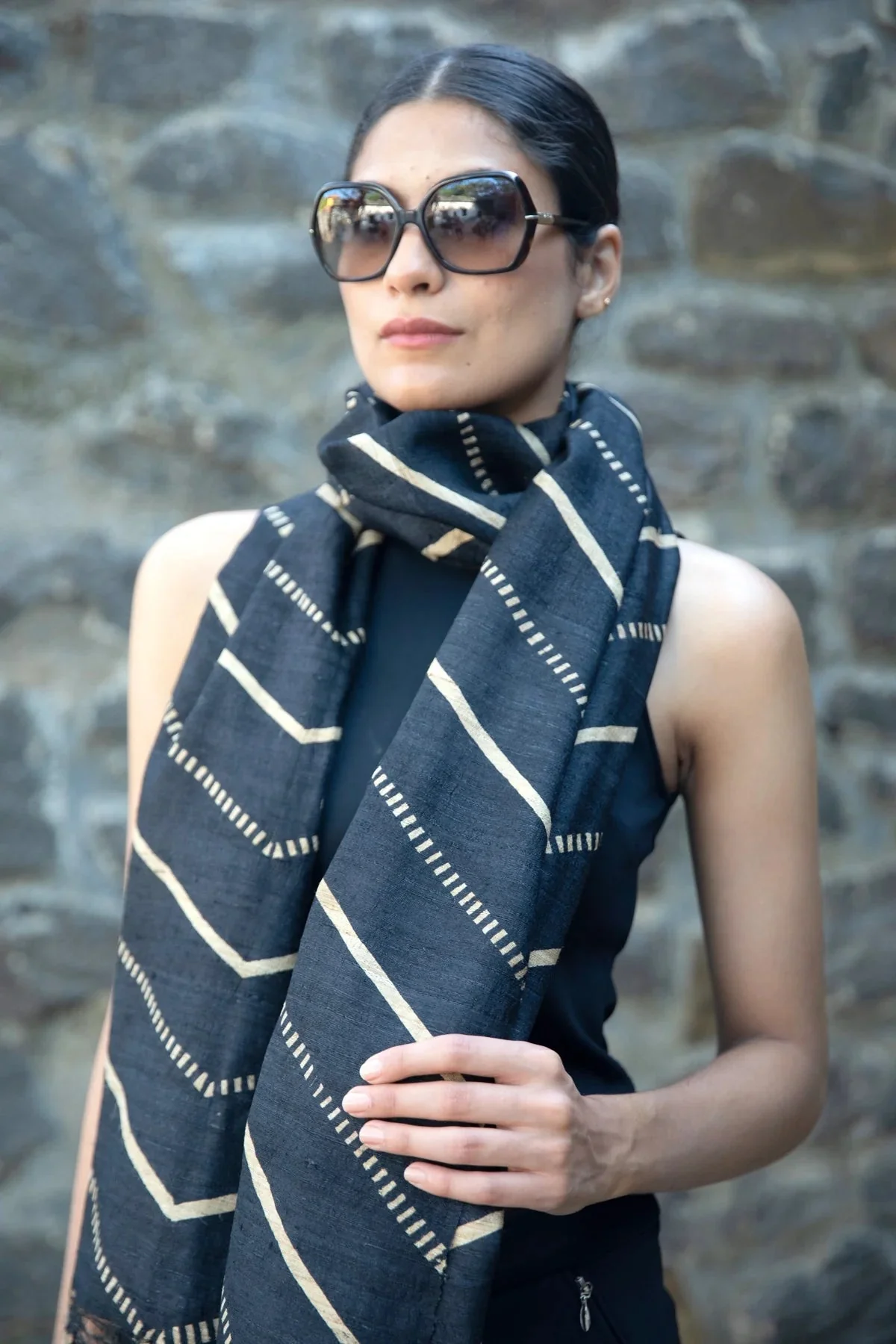 The 'Taisho' Tussar Silk Scarf