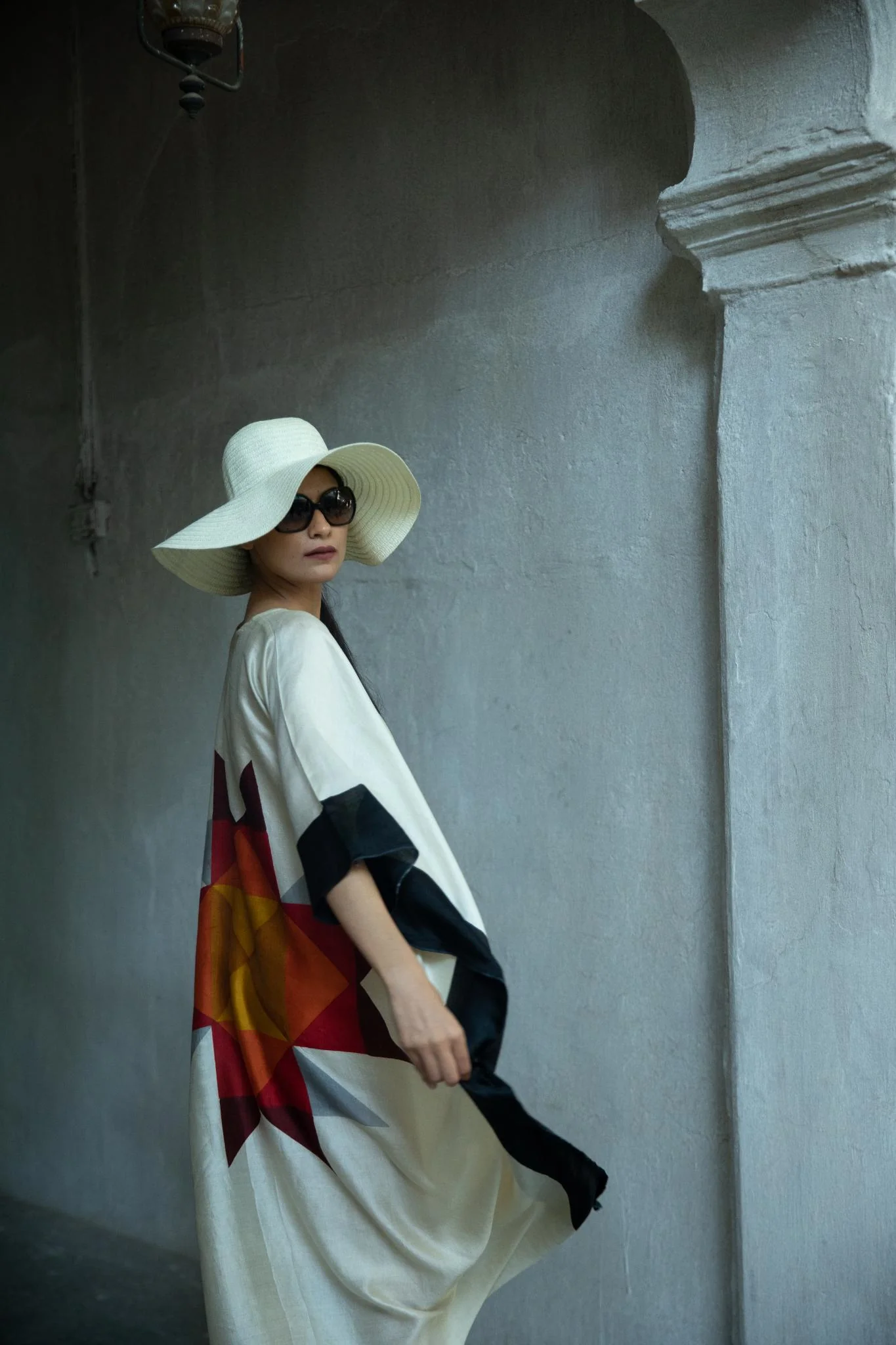 The 'Tile' Eri Peace Silk Kaftan - Image 3