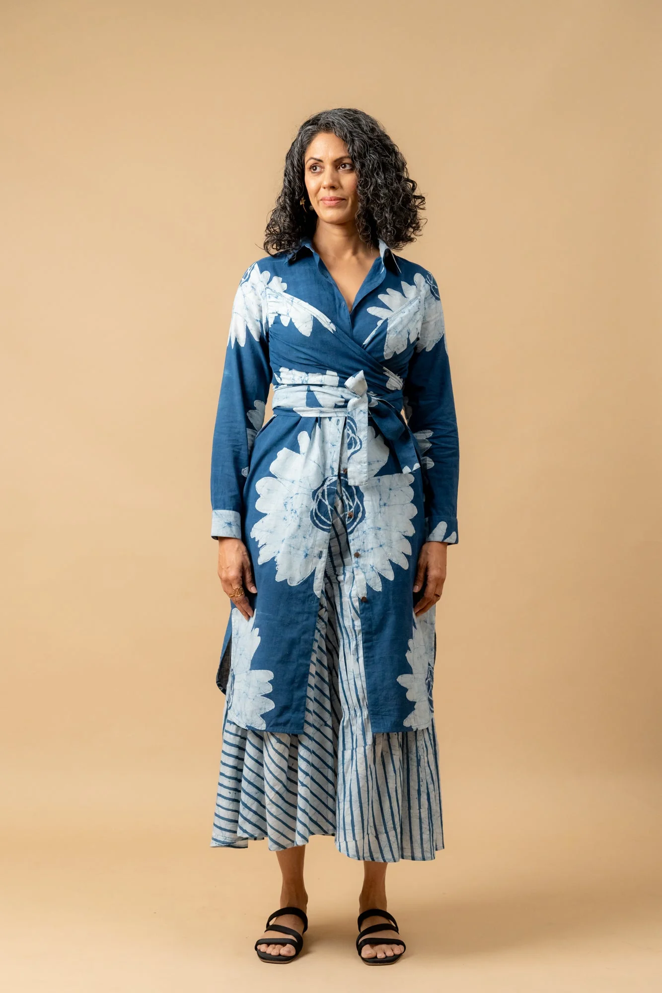 Thea Batik Flower Dress - Image 9