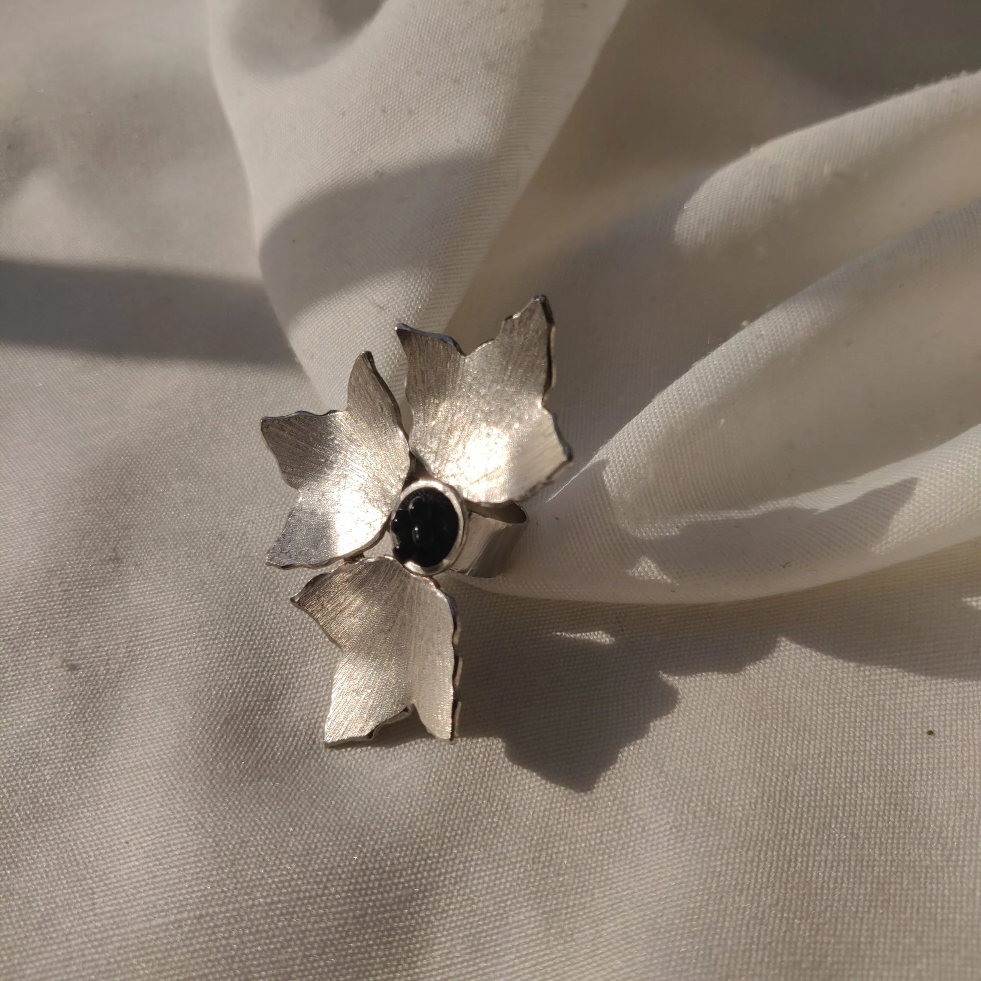 Three Petal Ring in Silver - Image 4