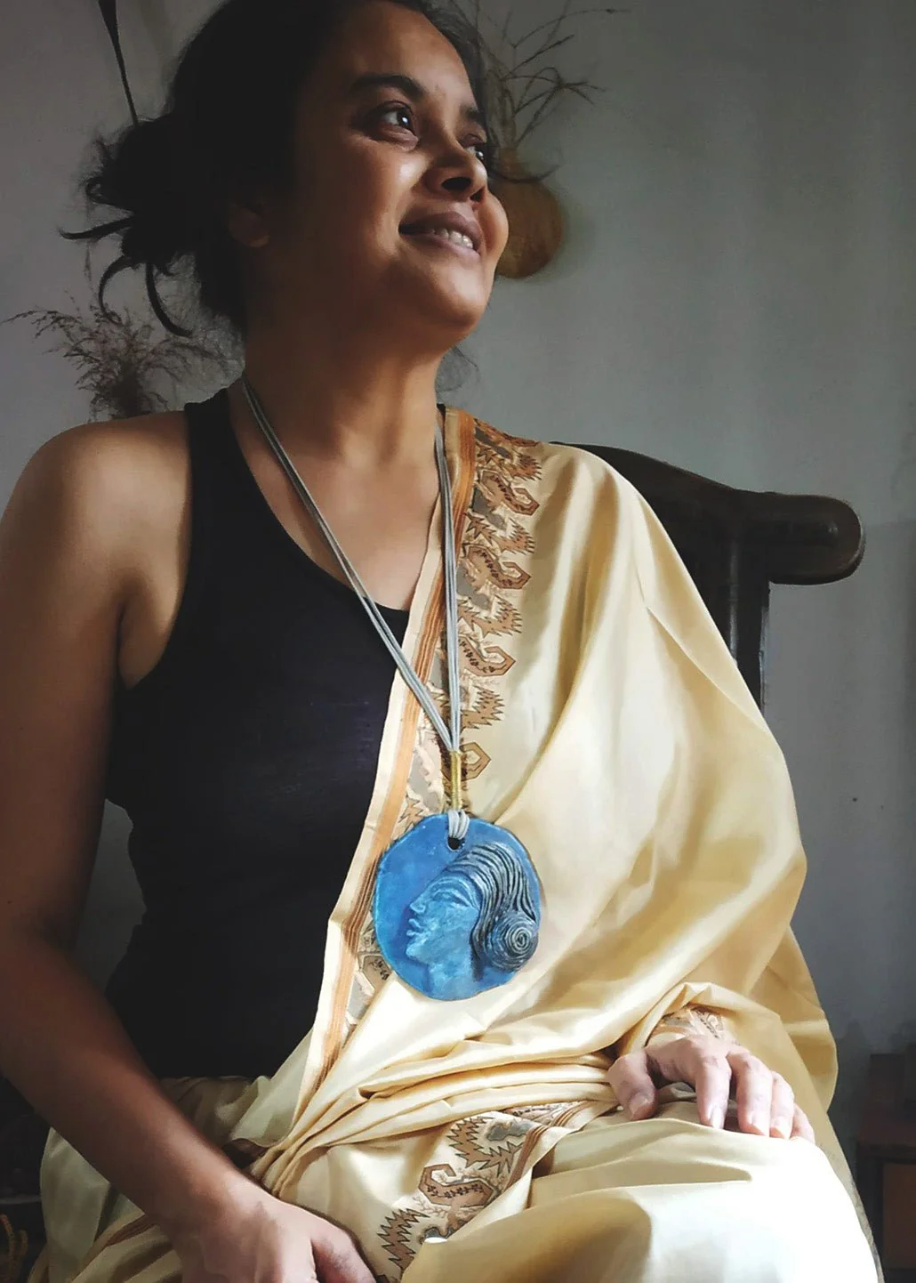 Tribal Lady Mask Pendant