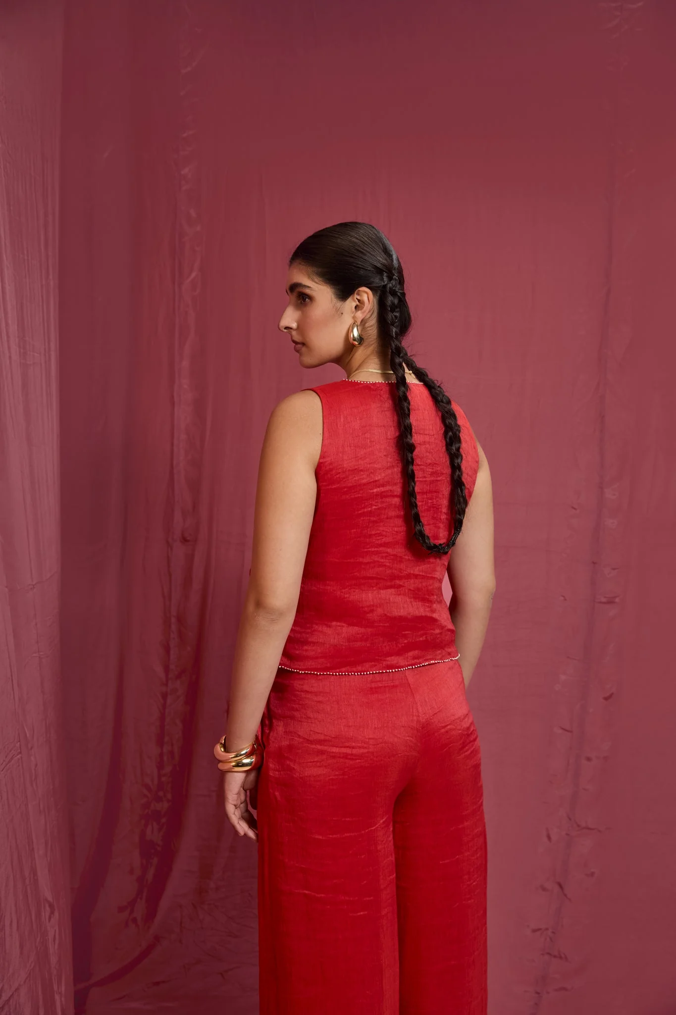Tulip Co-ord Set - Red - Image 5