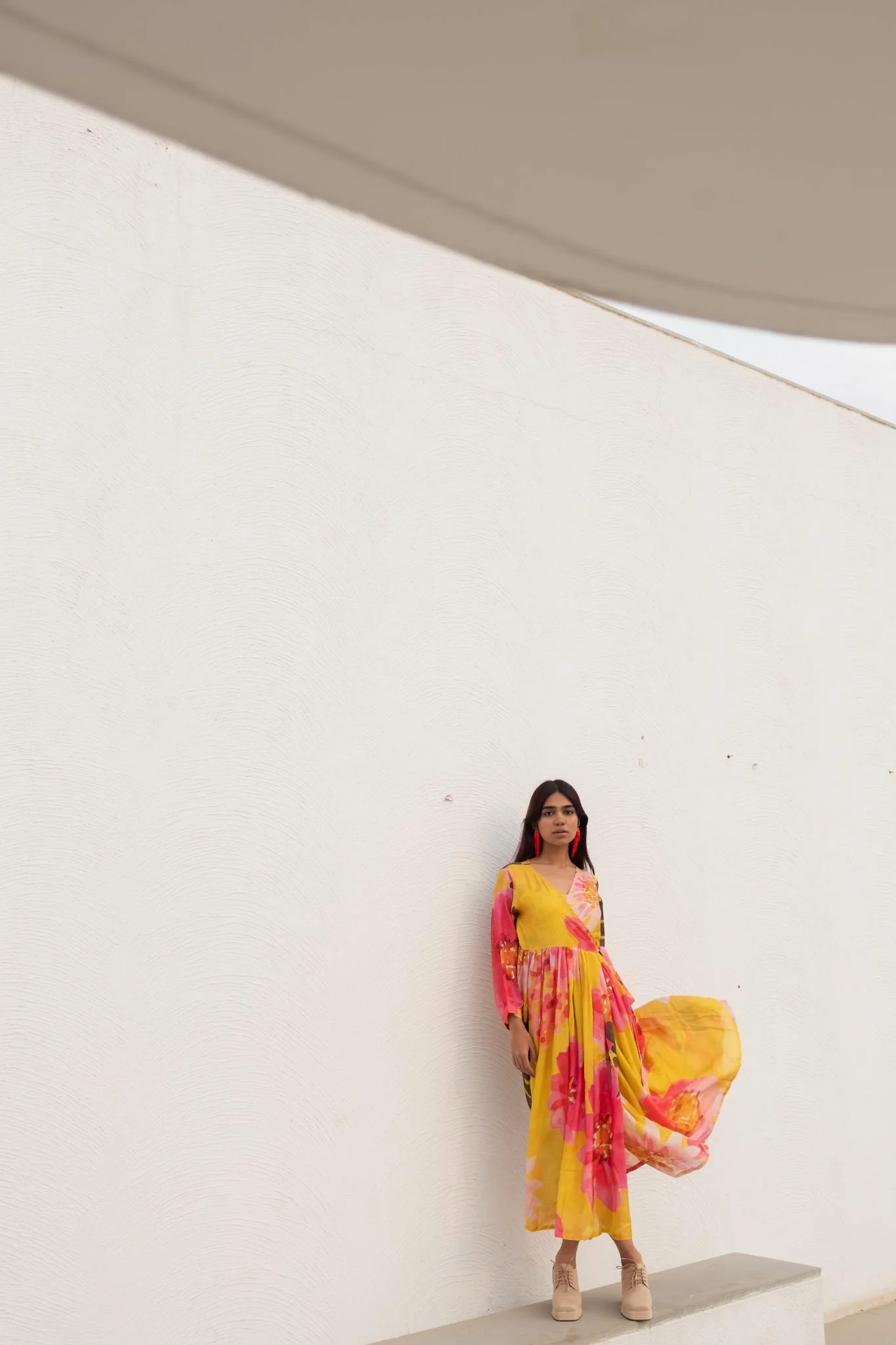 Tuscany Flowers Wrap Dress - Image 4