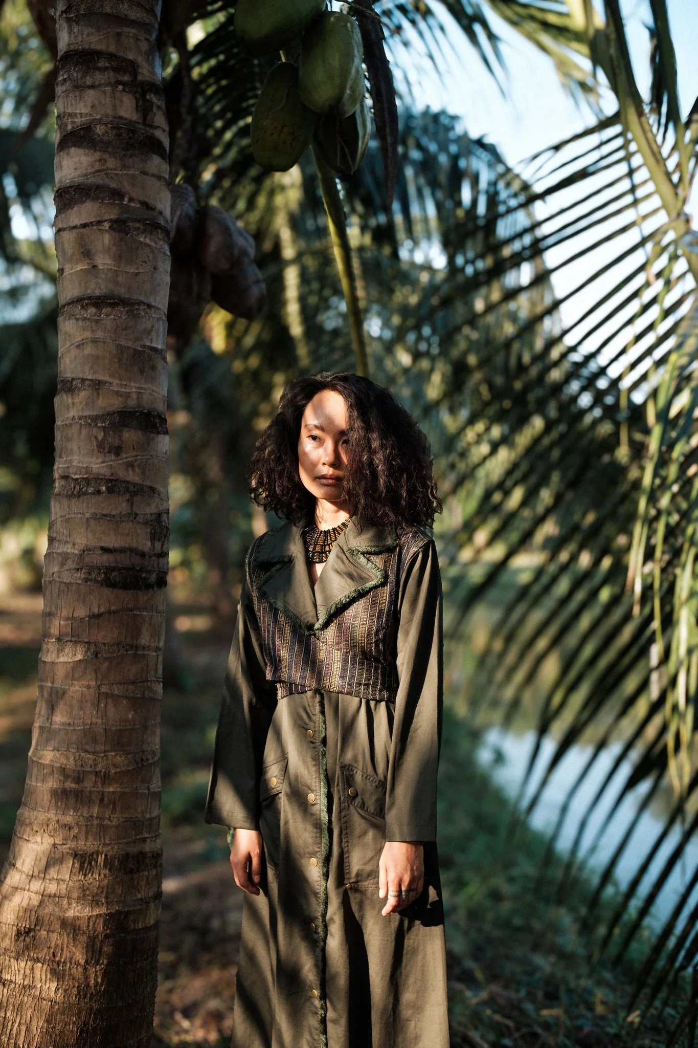 Upcycled Copenhagen Trench - Black Copper - Image 8