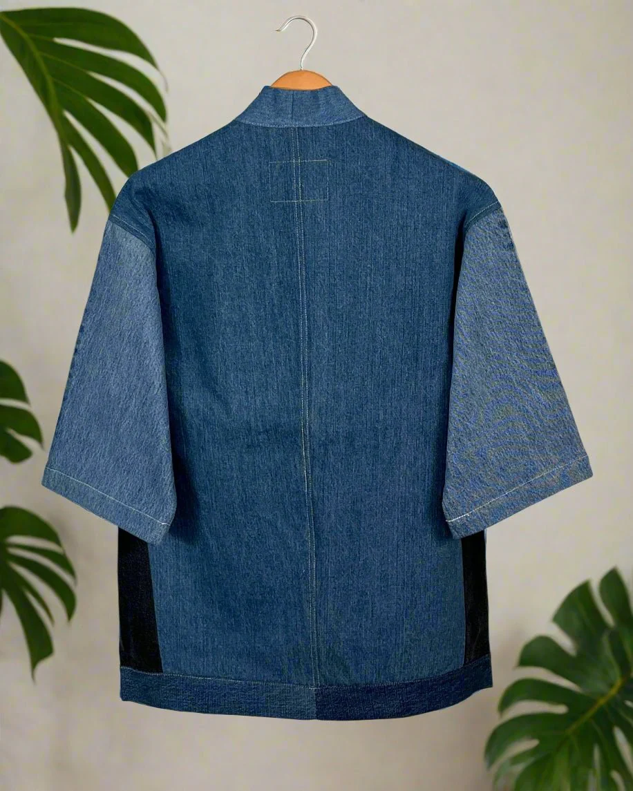 Upcycled Denim Kimono Jacket | 201 - Image 2
