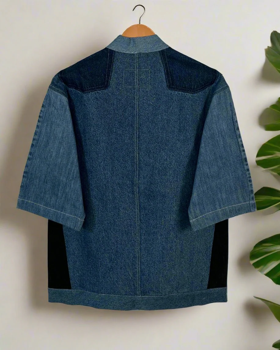 Upcycled Denim Kimono Jacket | K243 - Image 2