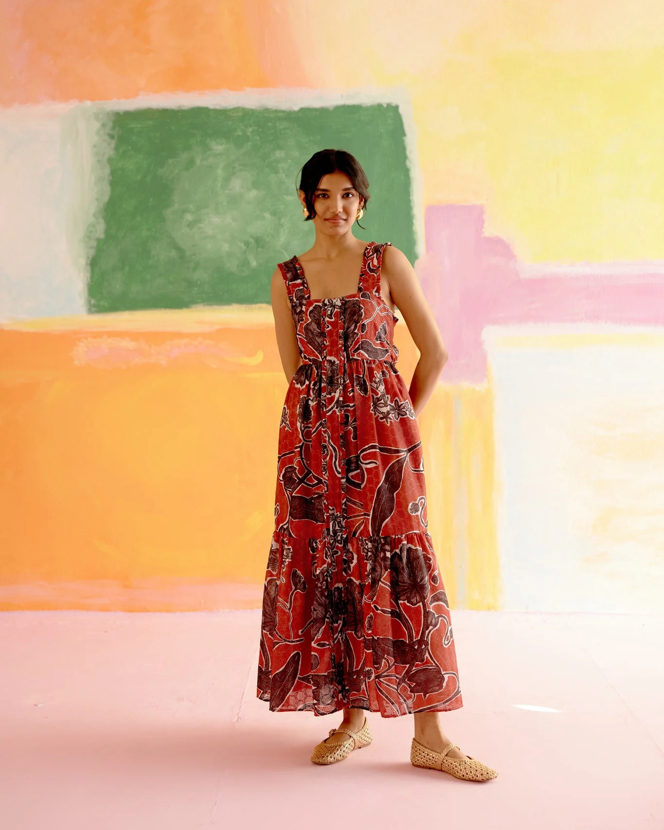 Valentine Maxi Dress Red Jardin