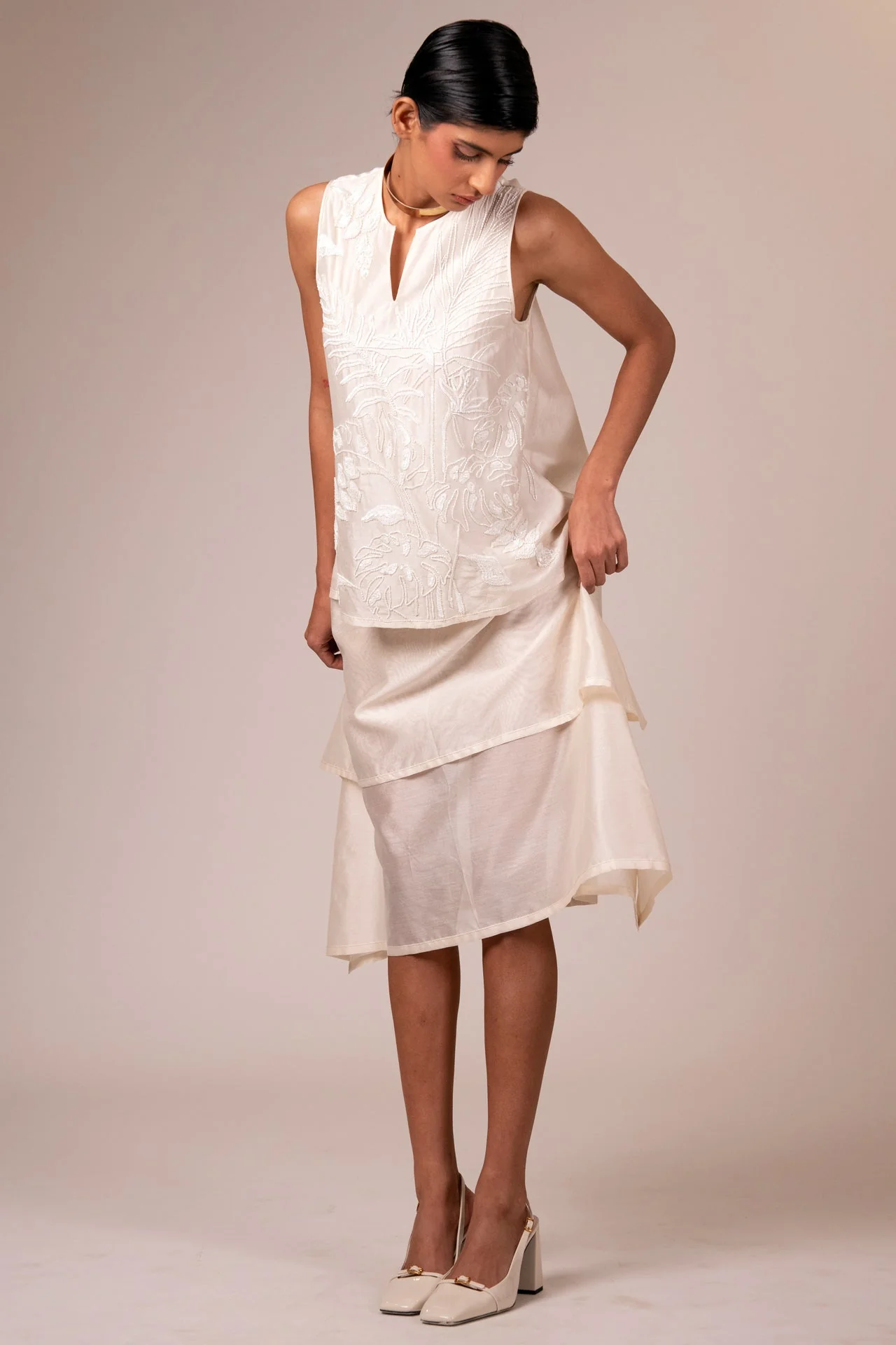 Vallarie - Stepped Midi Dress - Image 5