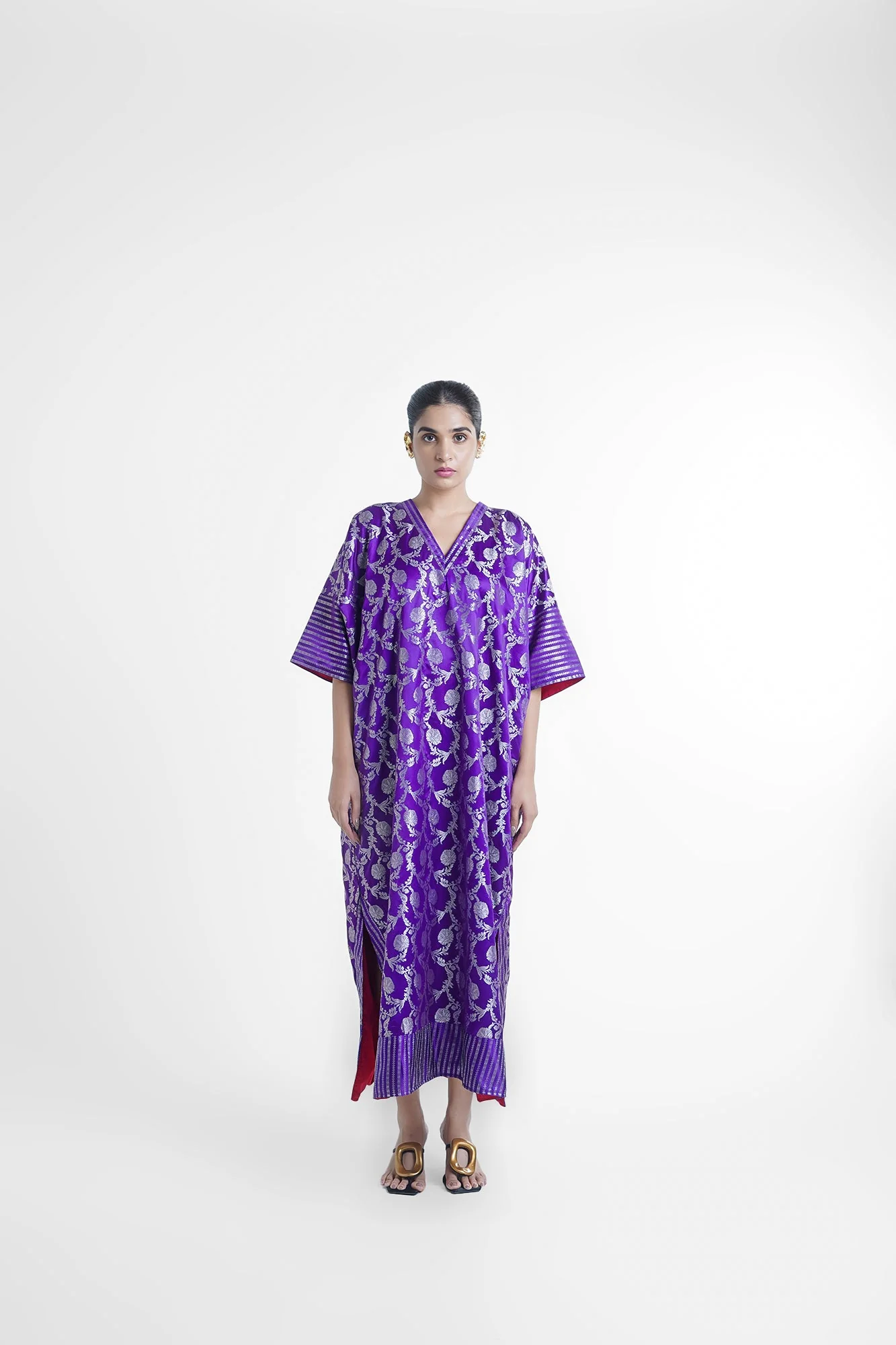 Varga Kaftan Dress in Purple - Image 4