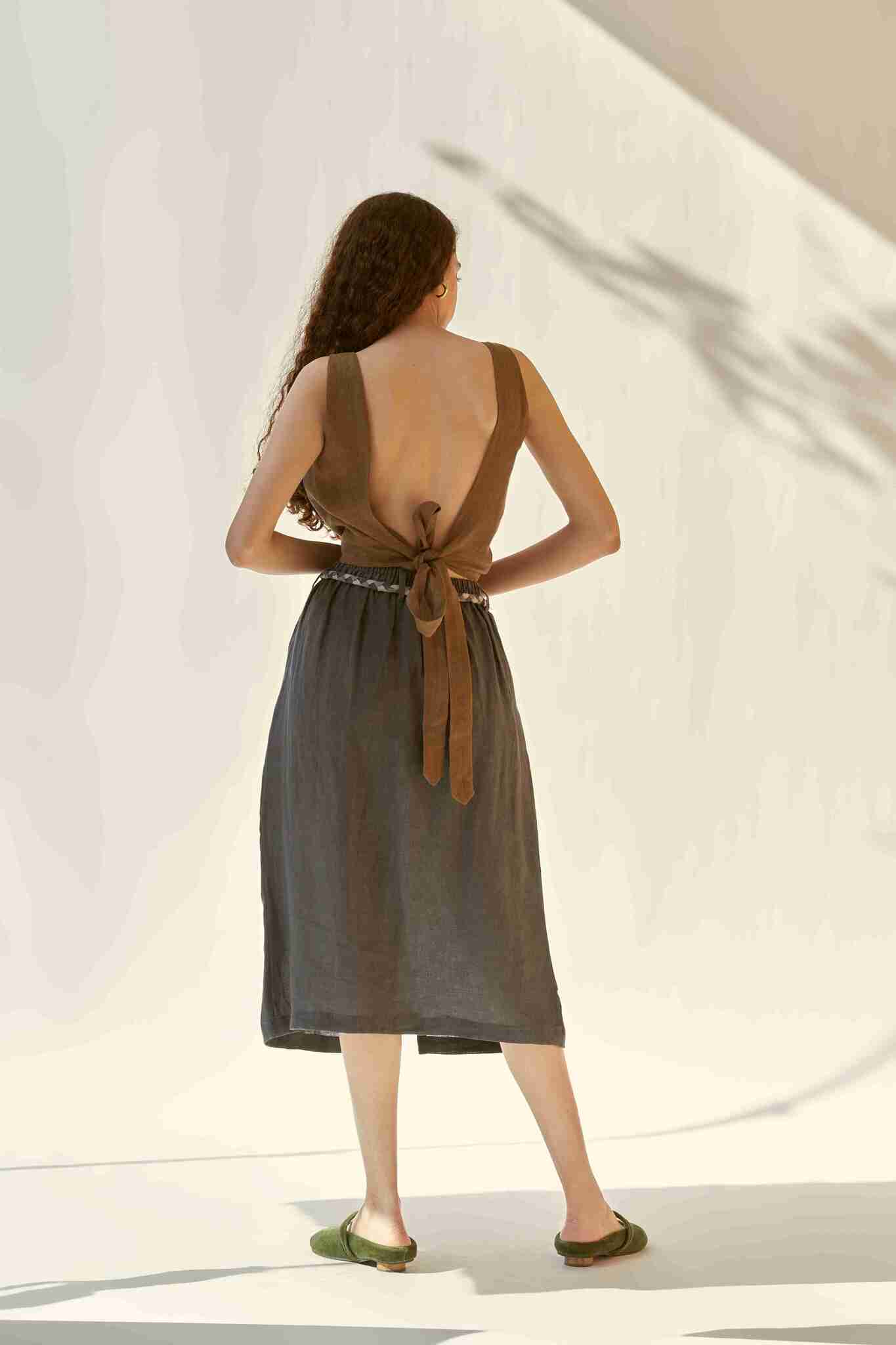 Weekday Skirt - Charcoal - Image 3