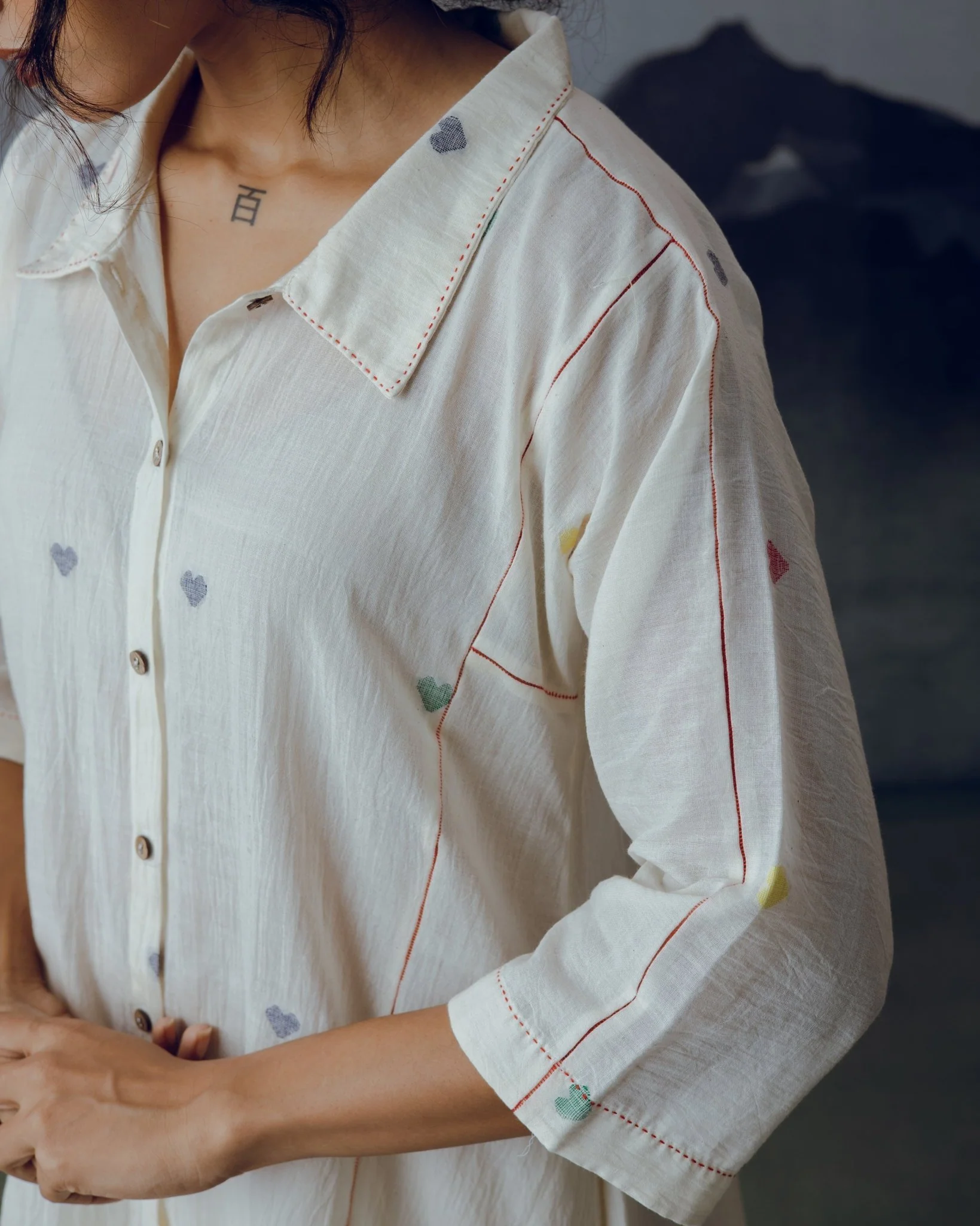 White Love Shirt - Image 3