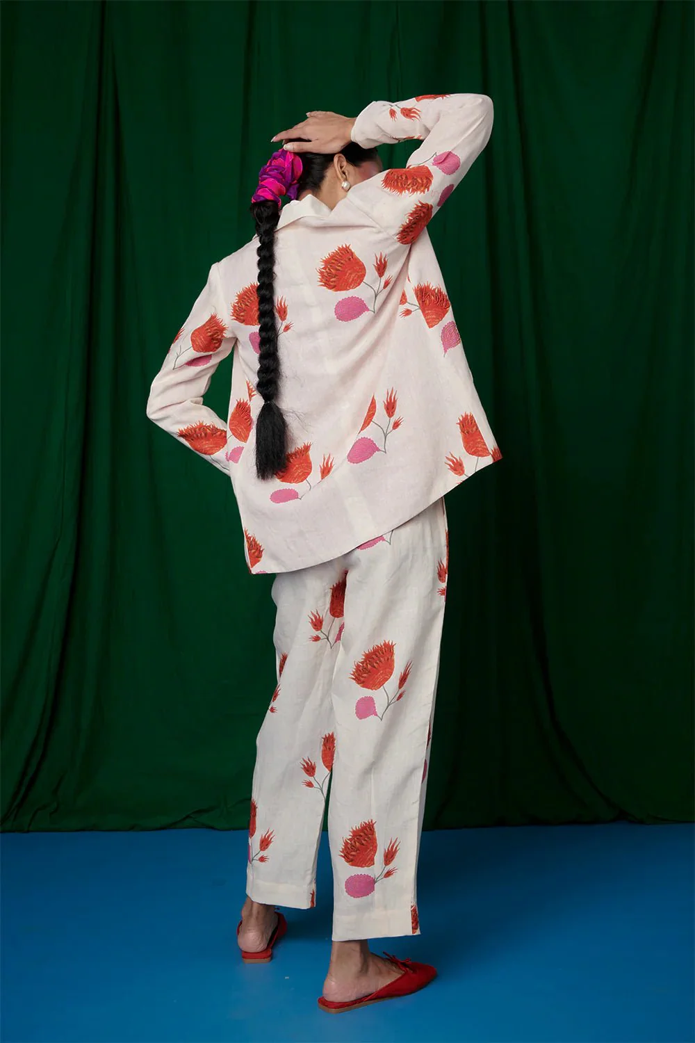 Wildflower Linen Jacket and Lounge Pants - Image 8