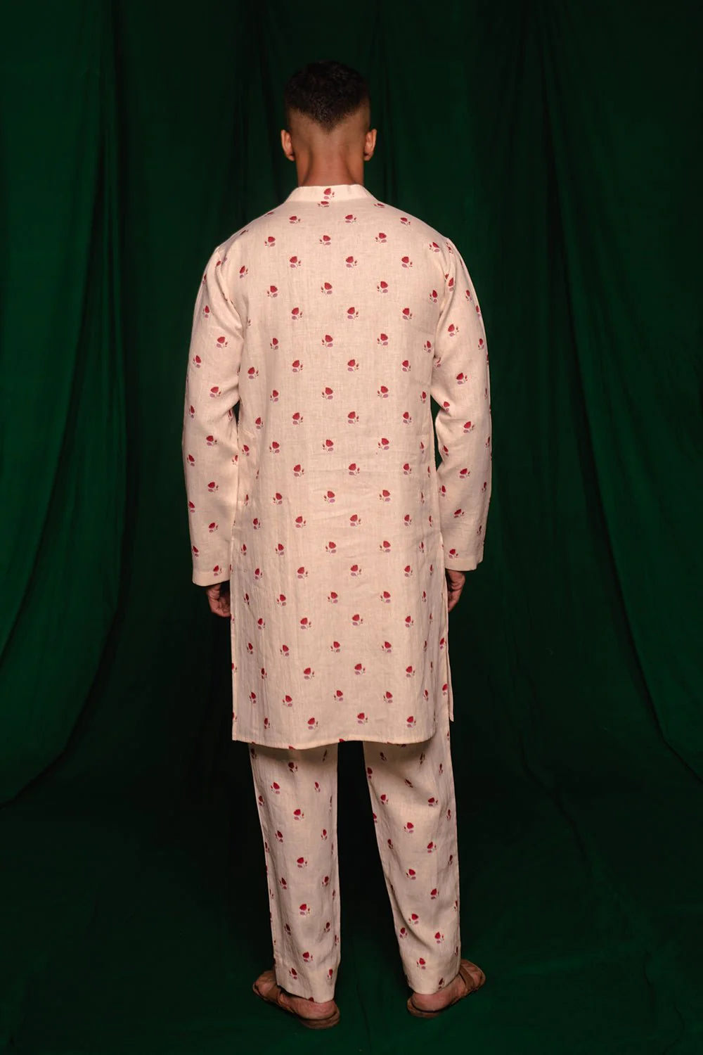Wildflower Linen Men's Kurta - Image 10