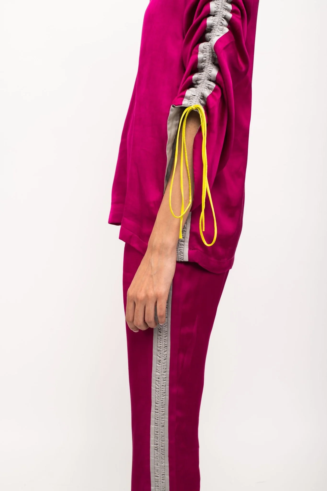 Wine-Grey Rouching Set - Image 3