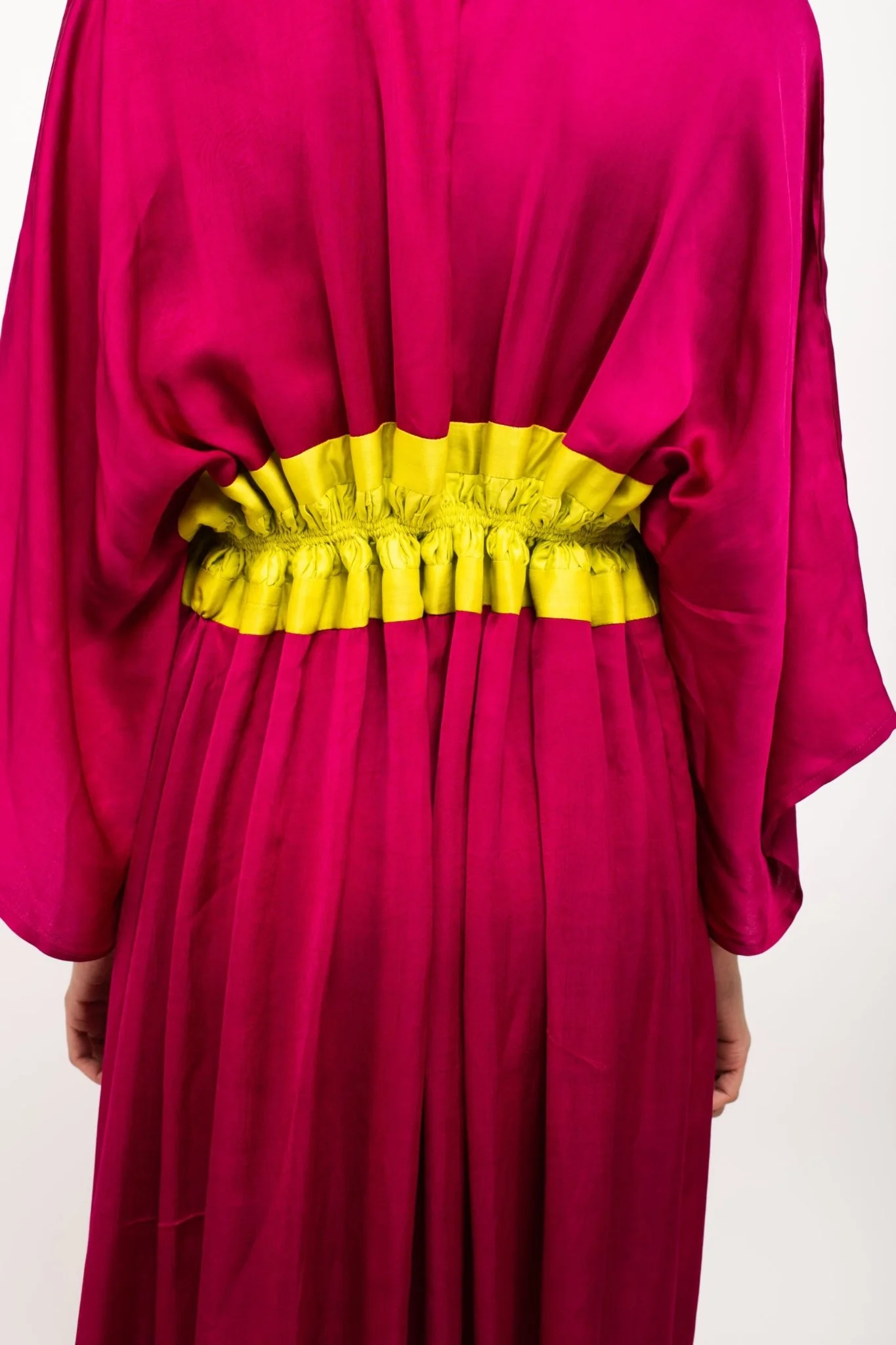 Wine-Neon Asymmetrical Cape - Image 6