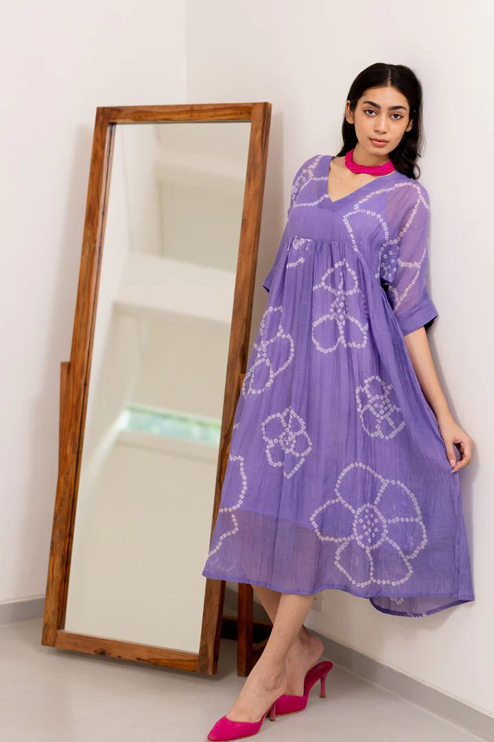 Wisteria Bandhej Dress - Image 8