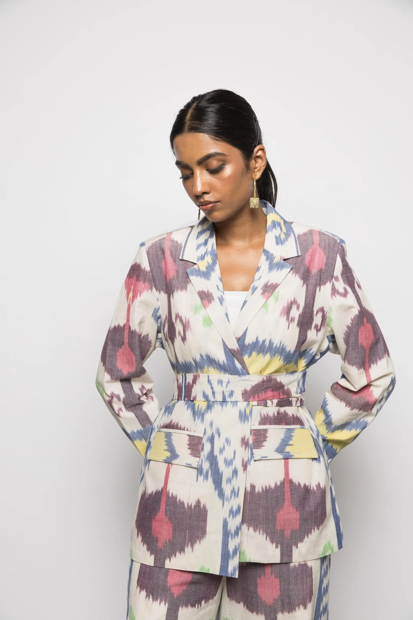 Wrap & Tie Blazer - Image 2