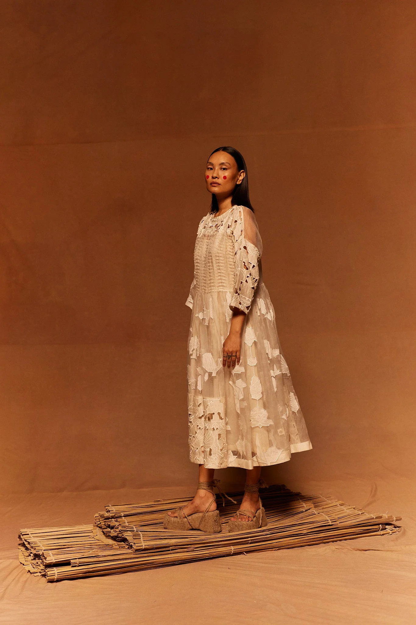 Yamada Patchwork Dress + Slip - Image 3