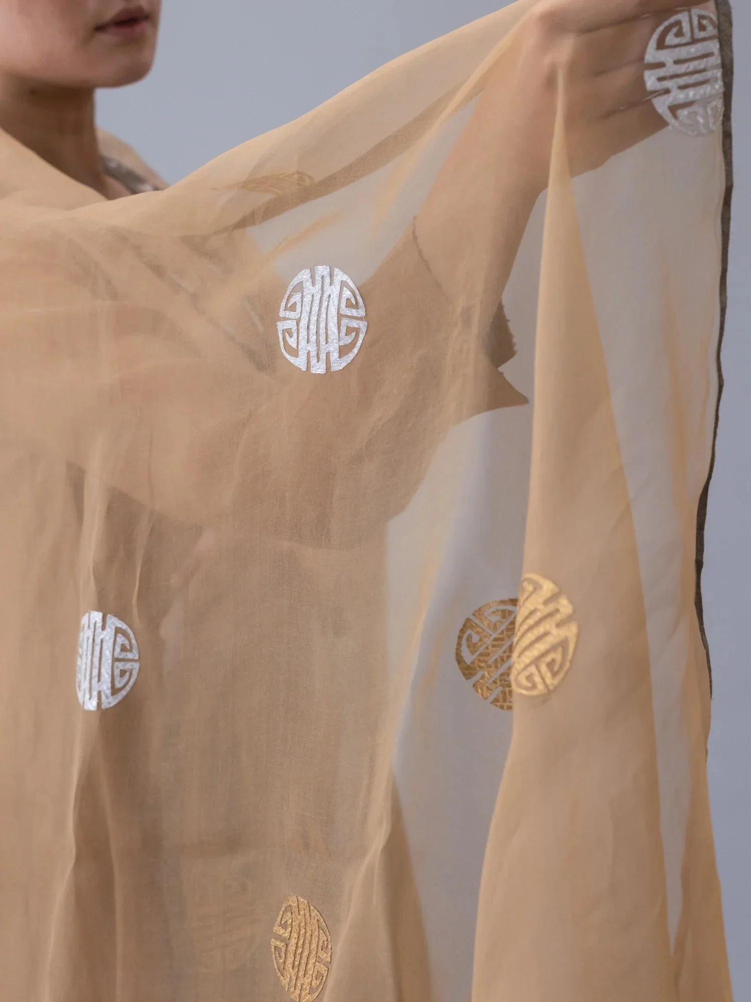 Yarkyi Beige Dupatta - Image 2