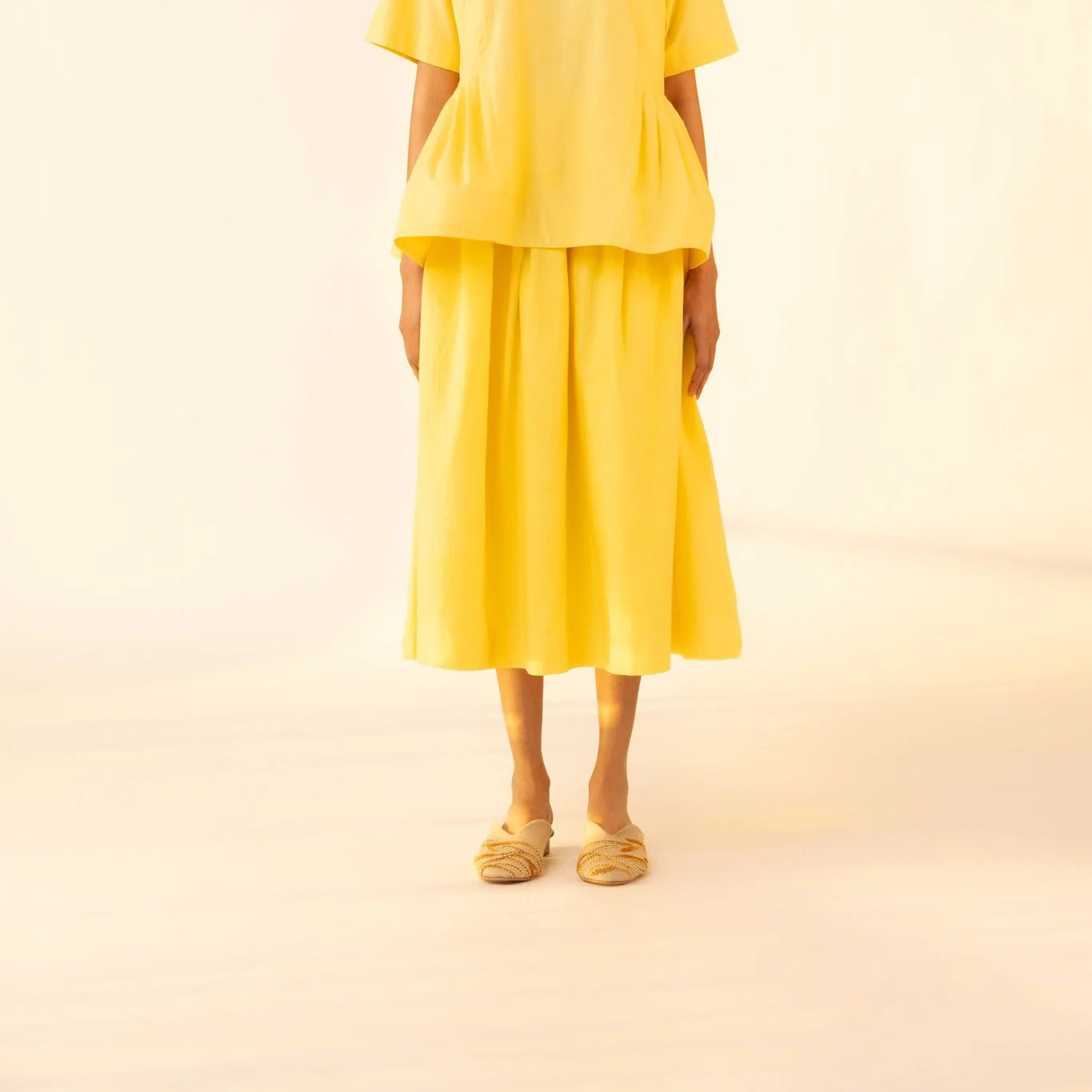 Yellow Peasant Skirt