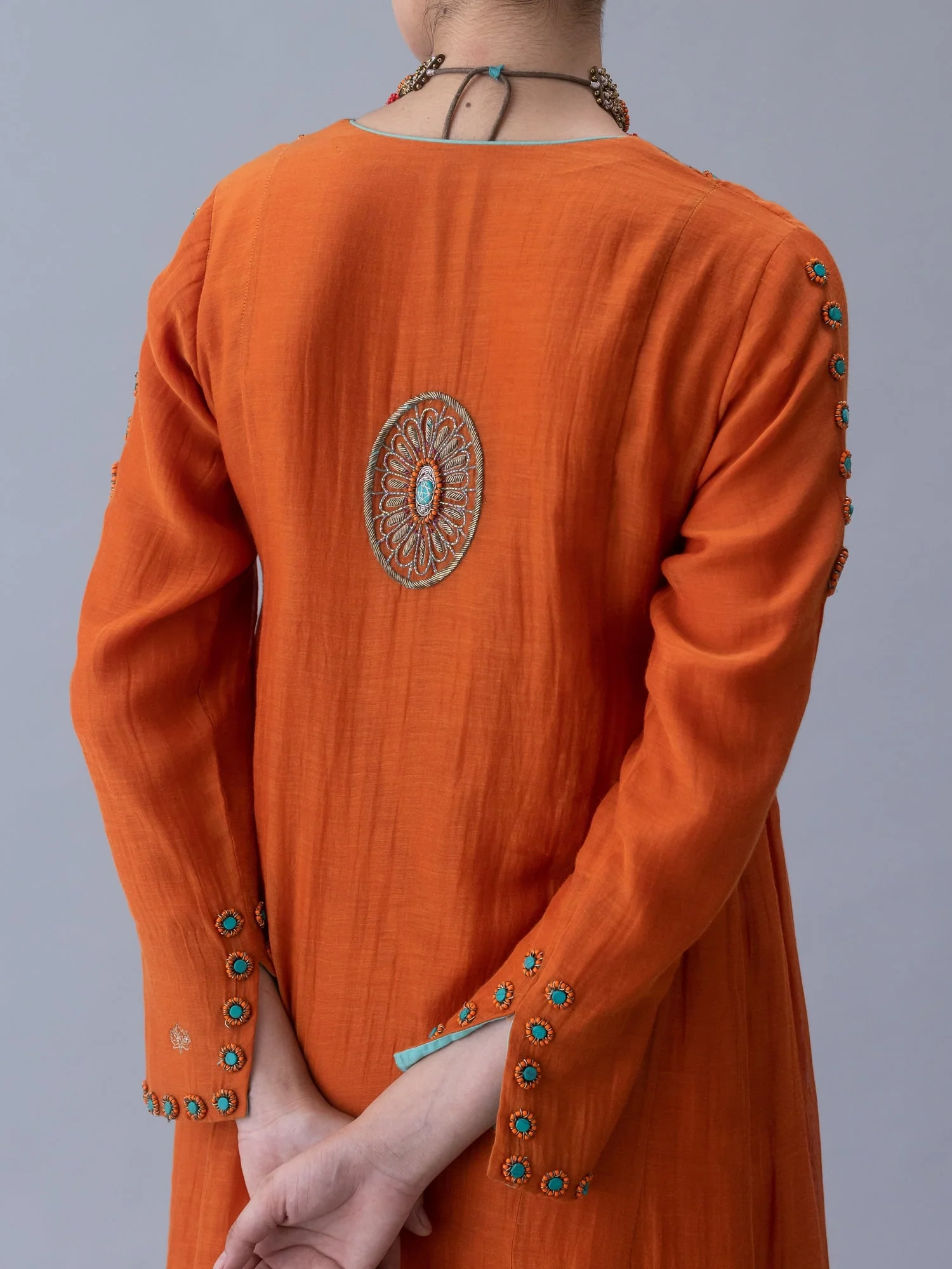 Yudron Orange Kurta - Image 5
