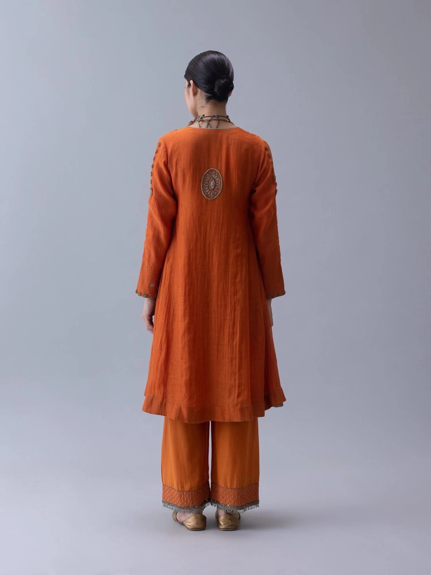 Yudron Orange Kurta - Image 6