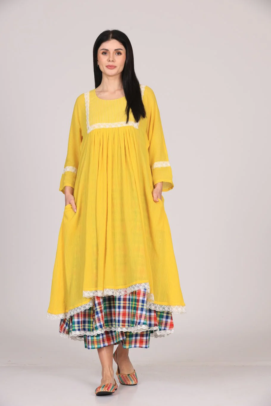 Zaara Dress Set - Yellow - Image 3