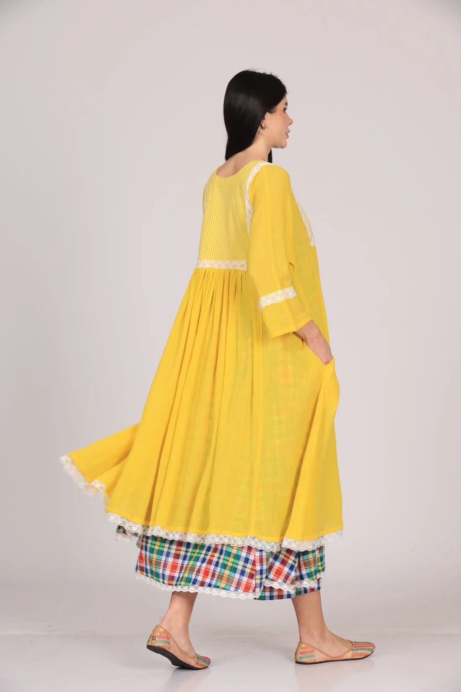 Zaara Dress Set - Yellow - Image 4