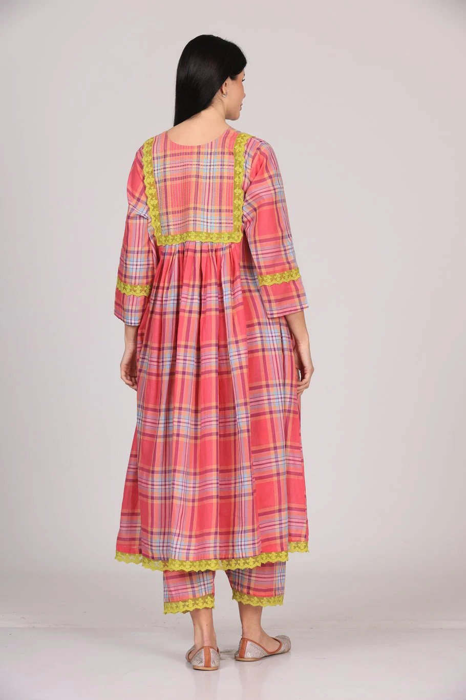 Zoya Dupatta Set - Gaajri Pink - Image 5